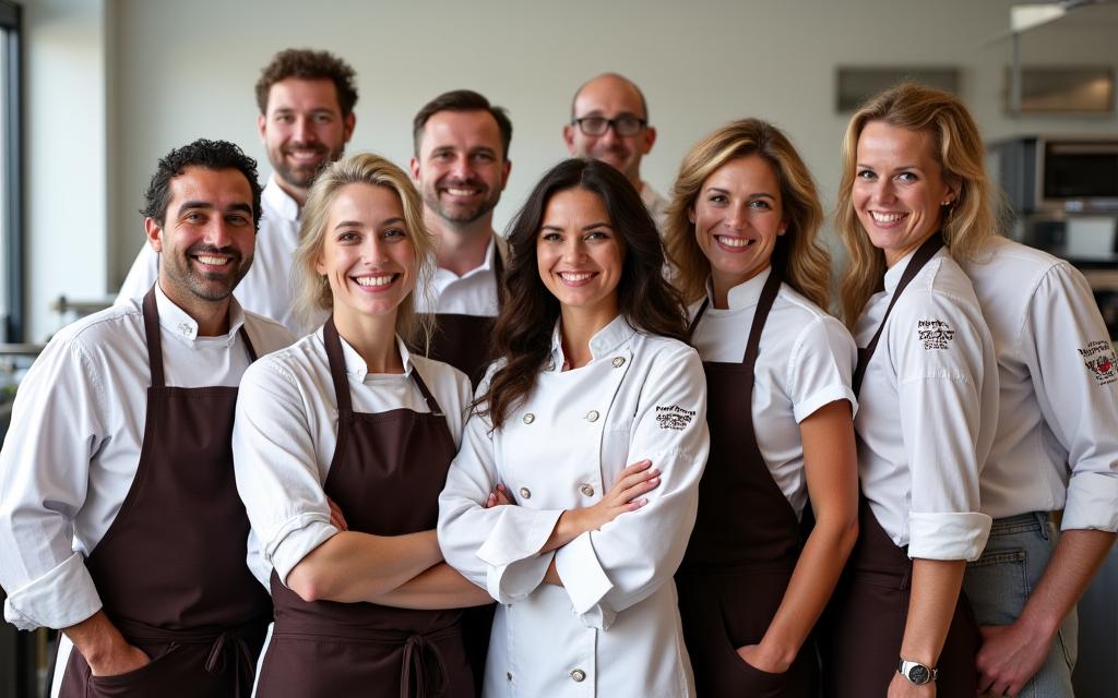 The expert team of chocolatiers and confectioners at Orchard Grove Confectionery in Singapore